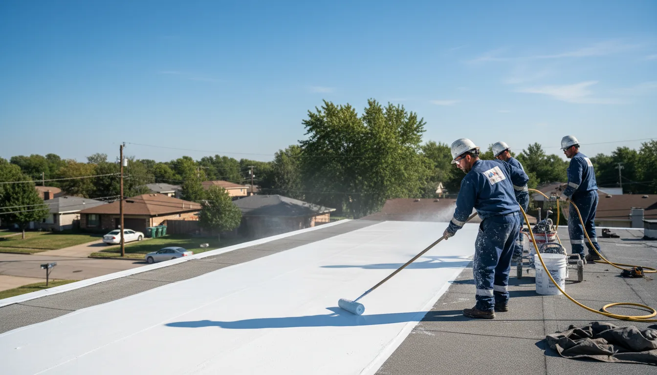 Commercial roof coating in Royal Oak, MD near me